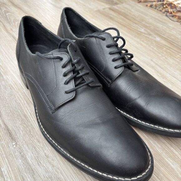 Cole Haan Shoes Mens Size 13 Black Oxford Lace Up Leather Dress C11851 - Picture 2 of 6